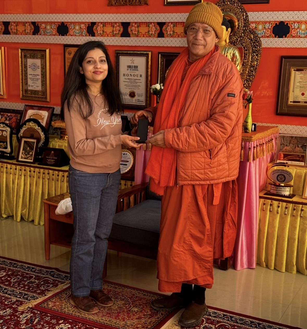 Receiving a spiritual recognition